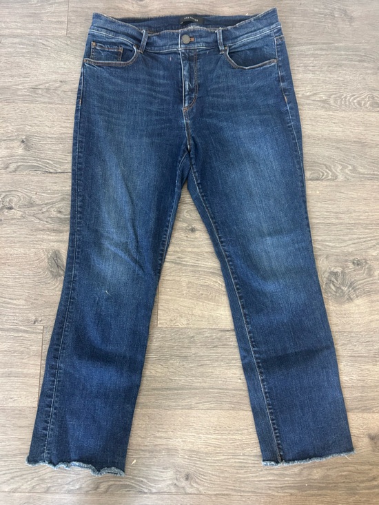 Ann Taylor Denim - Ann Taylor Dark Blue Cropped Straight Jeans